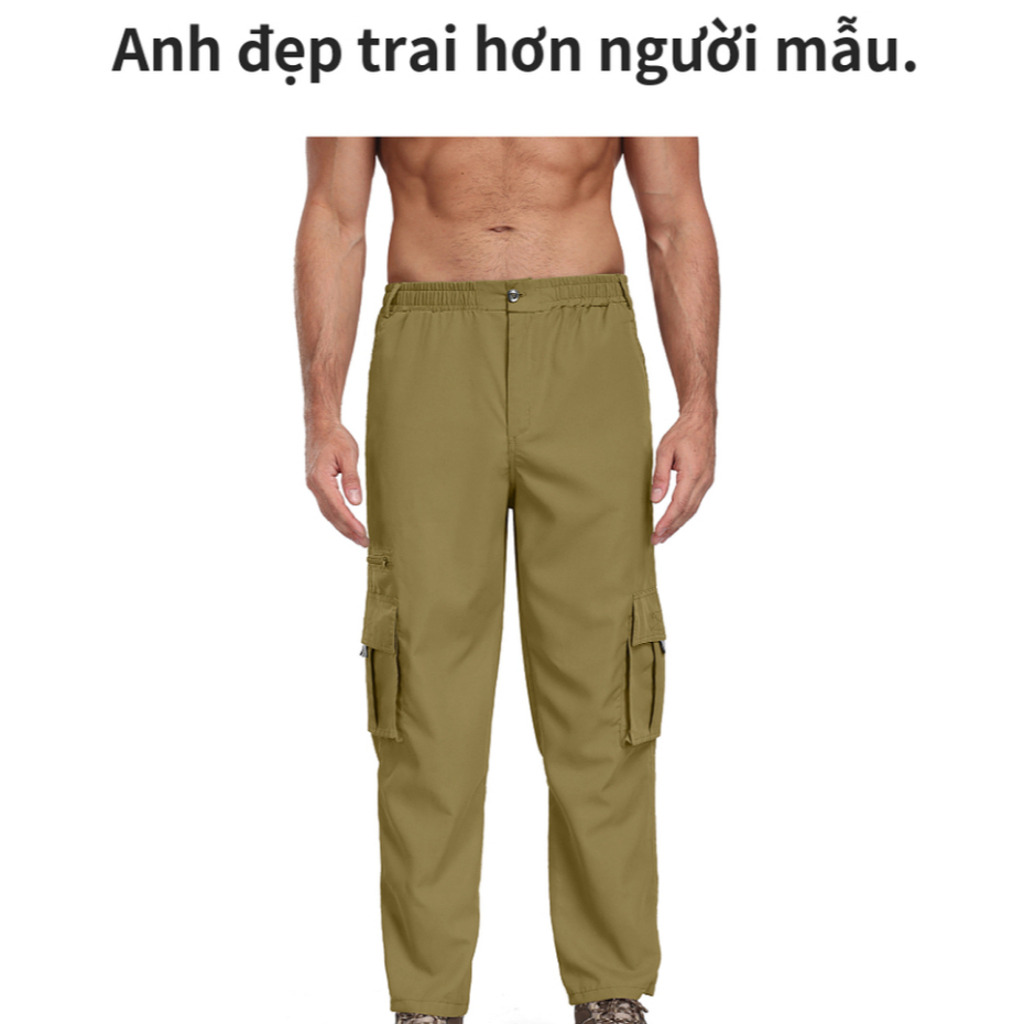 Quần Kaki Nam Jogger Dài Túi Hộp ốNg RộNg Cargo Pants Nam Thun Hiphop Đẹp