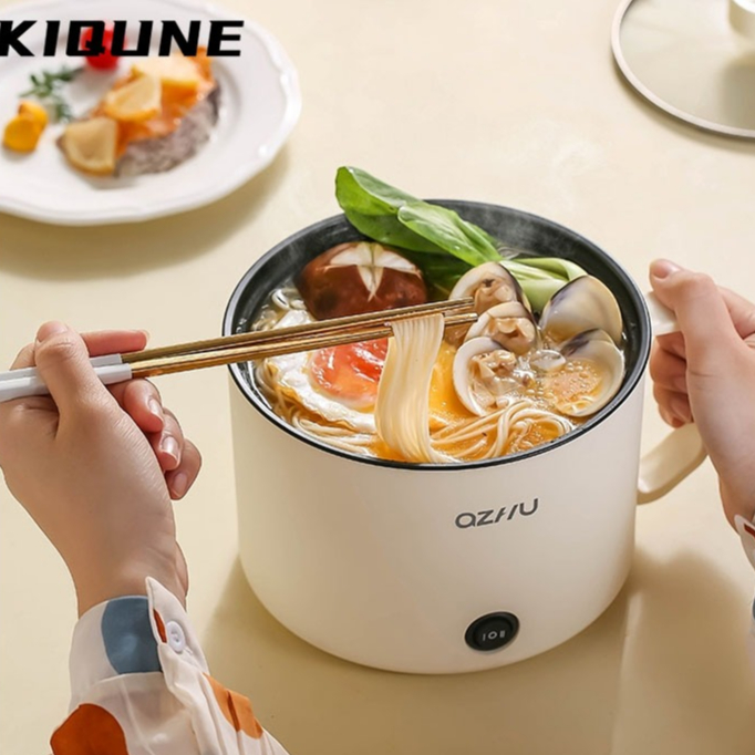 KIQUNE Ca Nấu Mì Nồi Lẩu Mini Đa Năng Siêu Tốc Dành Cho Sinh Viên Văn Phòng Gia Đình Siêu Tiện Lợi IGN23A10ZK