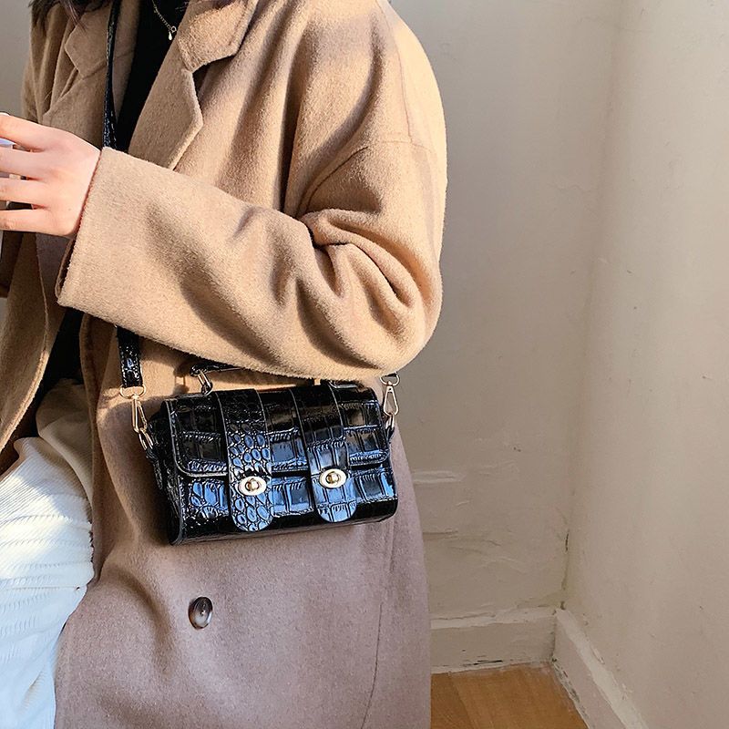 Túi Xách Đeo Vai Họa Tiết Da Cá Sấu Thời Trang Dành Cho Nữ