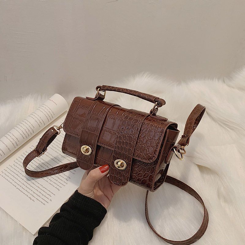 Túi Xách Đeo Vai Họa Tiết Da Cá Sấu Thời Trang Dành Cho Nữ