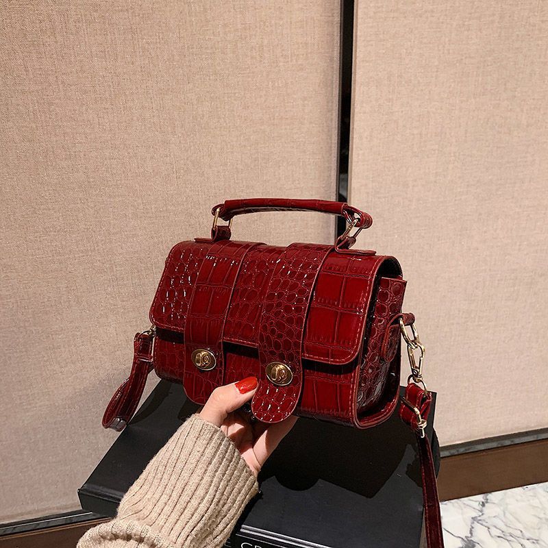 Túi Xách Đeo Vai Họa Tiết Da Cá Sấu Thời Trang Dành Cho Nữ