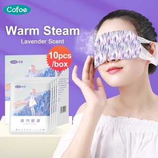 COFOE (Hàng Mới Về) Bộ 10 Mặt Nạ Hơi Nước Tự Sưởi Ấm Cho Mắt Khi Ngủ Cofoei