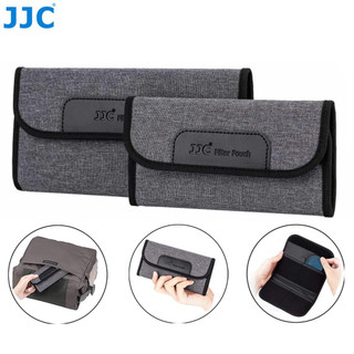 Jjc fp-k4 túi bộ lọc có thể gập lại 4 khe cắm ống kính máy ảnh uv cpl nd vnđ túi bảo quản bộ lọc hộp đựng bảo vệ