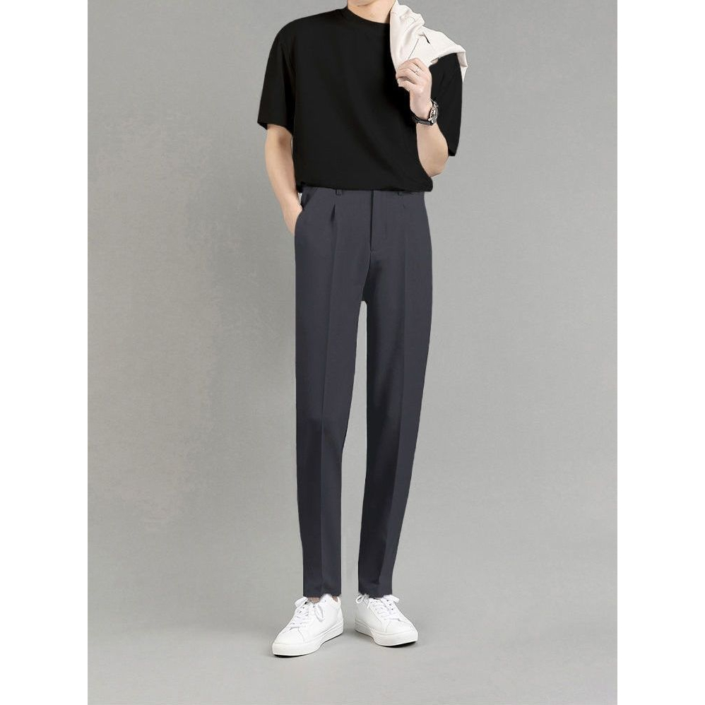 Quần Tây Dài Dáng Ôm Phong Cách Hàn Quốc Thời Trang Mùa Hè Hàng Mới Dành Cho Bạn Nam