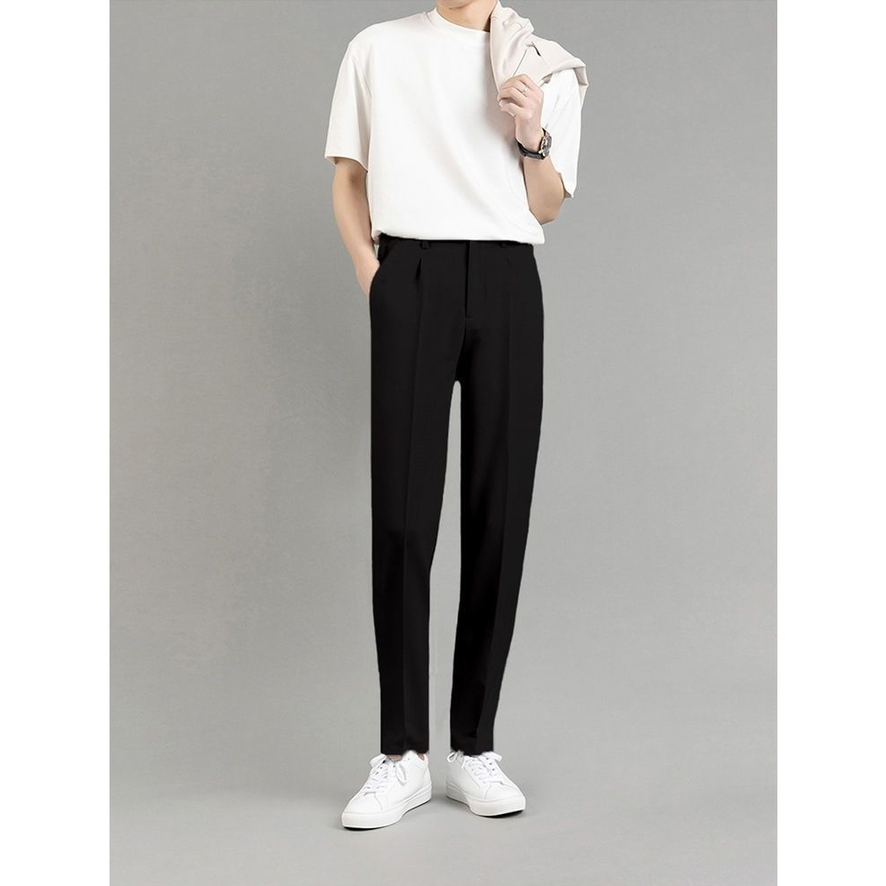 Quần Tây Dài Dáng Ôm Phong Cách Hàn Quốc Thời Trang Mùa Hè Hàng Mới Dành Cho Bạn Nam