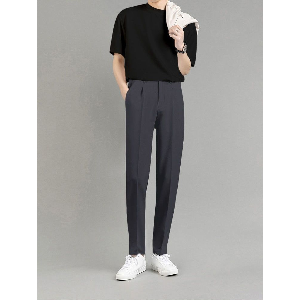 Quần Tây Dài Dáng Ôm Phong Cách Hàn Quốc Thời Trang Mùa Hè Hàng Mới Dành Cho Bạn Nam