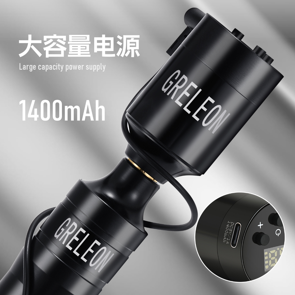 Bút Xăm Hình Chuyên Nghiệp Không Dây 1400mah Kèm Công Tắc Vòng Nhẫn