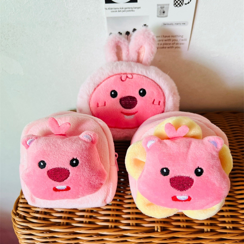 Forever lengrui Túi Đựng Tiền Xu mini Bằng Vải Bông Họa Tiết Hoạt Hình Dễ Thương Phong Cách Hàn Quốc