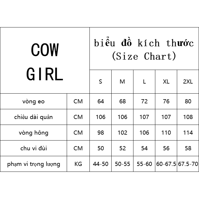 COWGIRL quần ống rộng quần nữ jean Thời trang Korean Xu hướng Hàn Phong WNK2300HH0 41Z231010