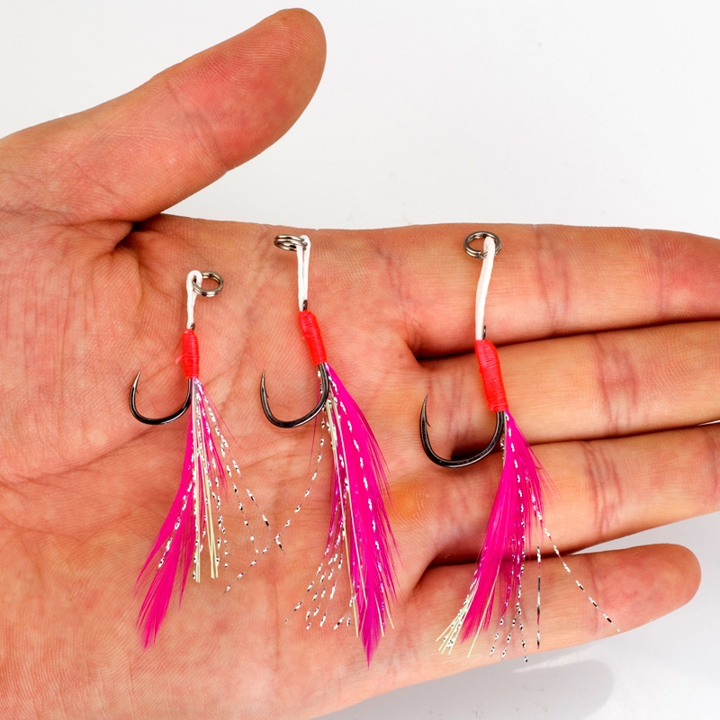 Mustad Set 10 Lưỡi Câu Cá Bằng Thép carbon Phát Sáng