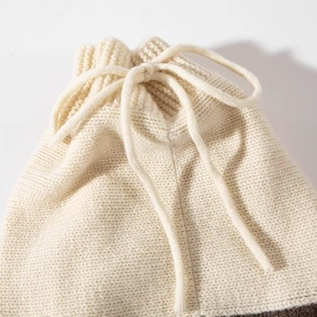 Mũ Len Trùm Đầu Màu Sắc Tương Phản Thời Trang Thu Đông Cho Nữ