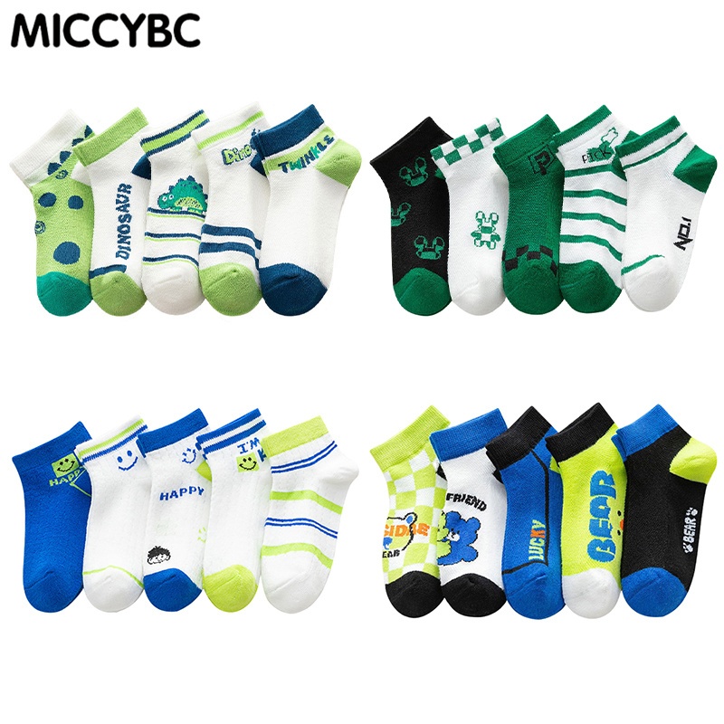 Năm đôi tất cotton cho bé trai