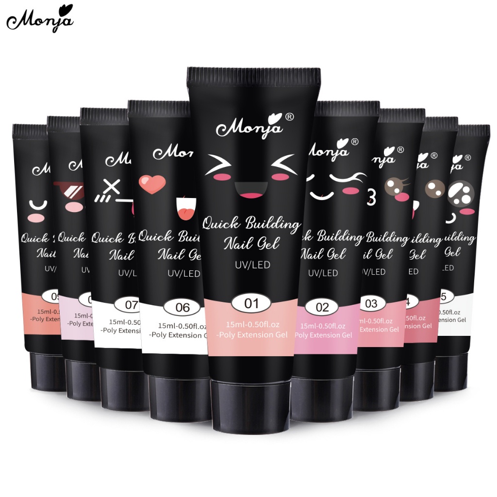 Gel đắp nối dài móng tay MONJA nhanh chóng 15/ 30ml chuyên dụng