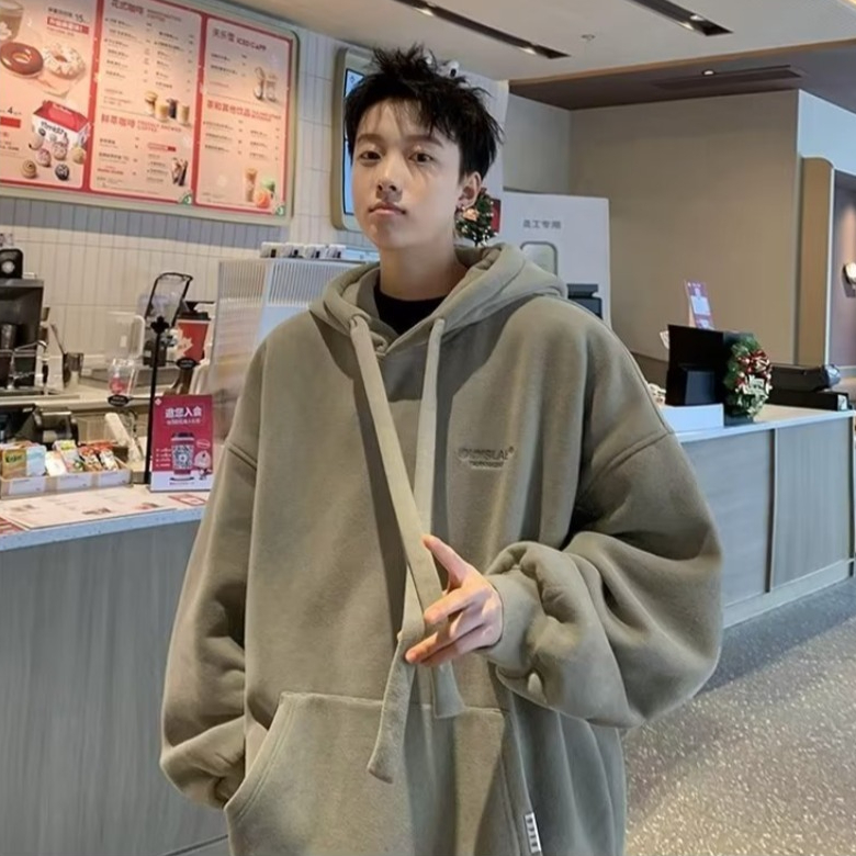 Áo hoodie Dáng Rộng Phong Cách Hàn Quốc Thời Trang Cho Cặp Đôi