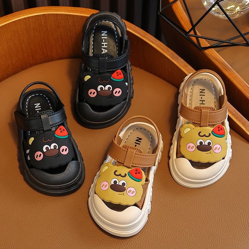 SUGE dép gấu dâu cho bé sandal cho bé gái Hàn Quốc