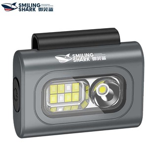  SmilingShark SD7133 mini đèn pin đội đầu siêu sáng Nam châm COB Type-C có thể sạc lại 6chế độ với khả năng chống nước màu đỏ và xanh để cắm trại câu cá 