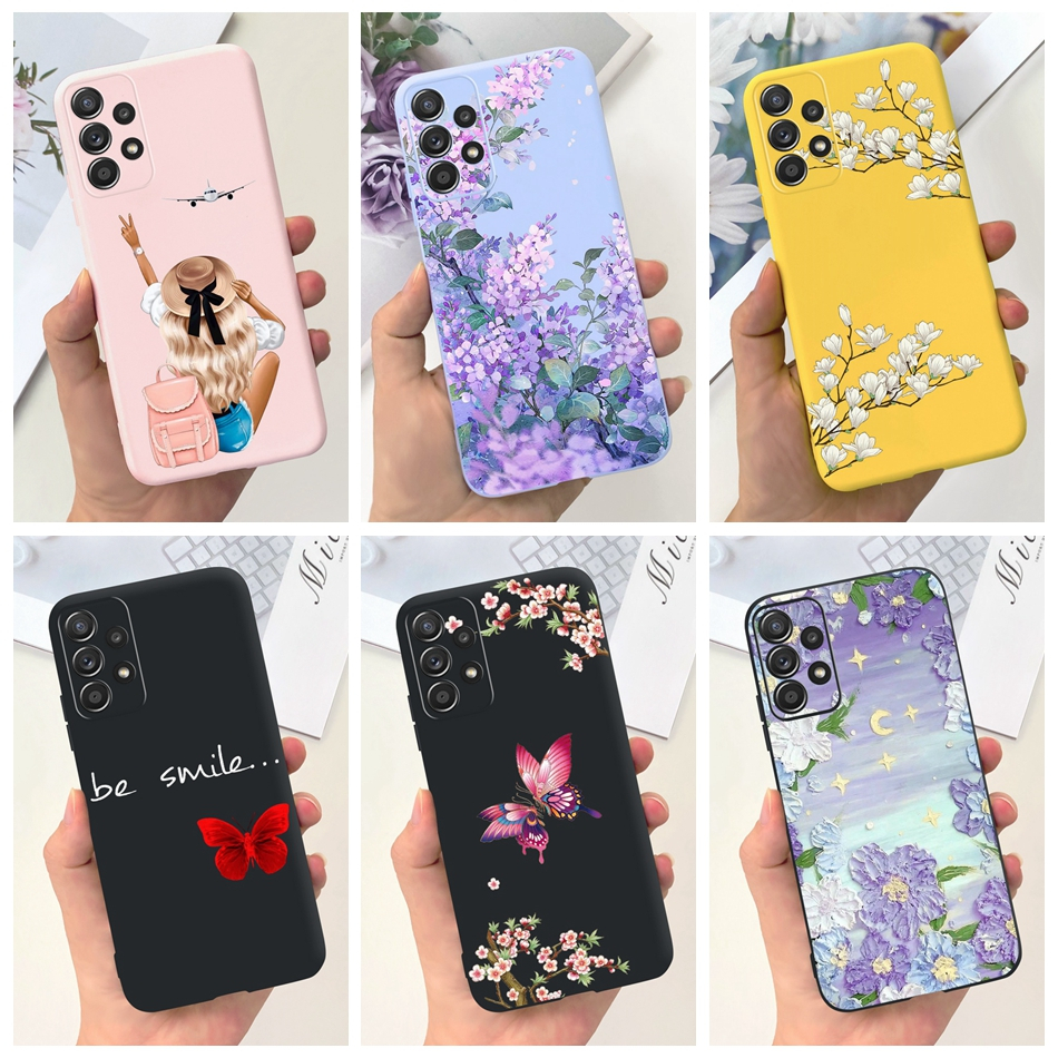 Samsung Ốp Điện Thoại tpu Dẻo Họa Tiết Hoa & Bướm Xinh Xắn Cho samsung galaxy a13 samsung a13 4g sm-
