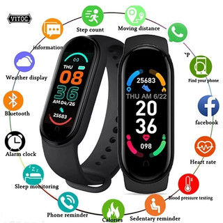 Vòng thông minh Vitog M6 hỗ trợ đo nhịp tim theo dõi sức khoẻ