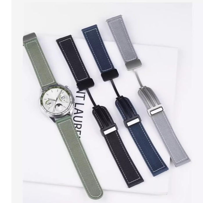 Dây Đeo Silicon nylon Có Khóa Nam Châm Cho Đồng Hồ Thông Minh huawei gt 4 3 2 2e pro gt4 gt3 gt2 46mm