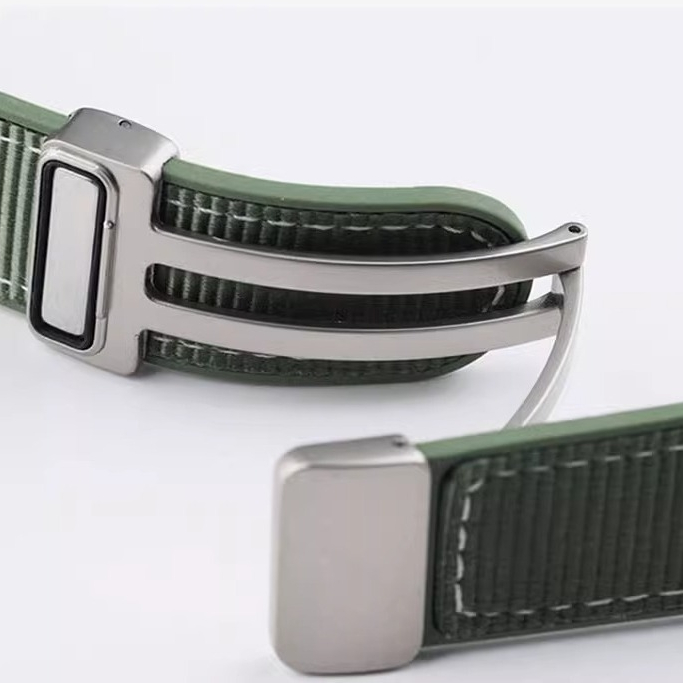 Dây Đeo Silicon nylon Có Khóa Nam Châm Cho Đồng Hồ Thông Minh huawei gt 4 3 2 2e pro gt4 gt3 gt2 46mm