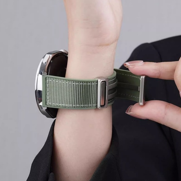 Dây Đeo Silicon nylon Có Khóa Nam Châm Cho Đồng Hồ Thông Minh huawei gt 4 3 2 2e pro gt4 gt3 gt2 46mm