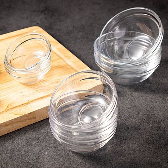 Bát thủy tinh chịu nhiệt độ cao Khuôn làm thạch Khuôn bánh bát Khuôn ăn nhẹ Bát đựng gia vị Bát rau nhỏ Bát tráng miệng Bát ăn nhẹ