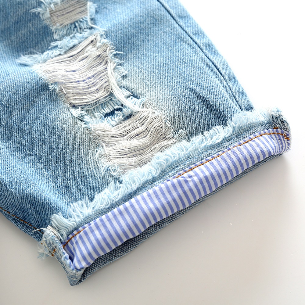 Bộ Áo Sát Nách + Quần Short denim Thời Trang Mùa Hè Hàn Quốc 2023 Cho Bé Trai