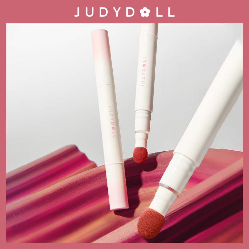 Judydoll Son môi kem lì đầu bông dặm cushion lip powder