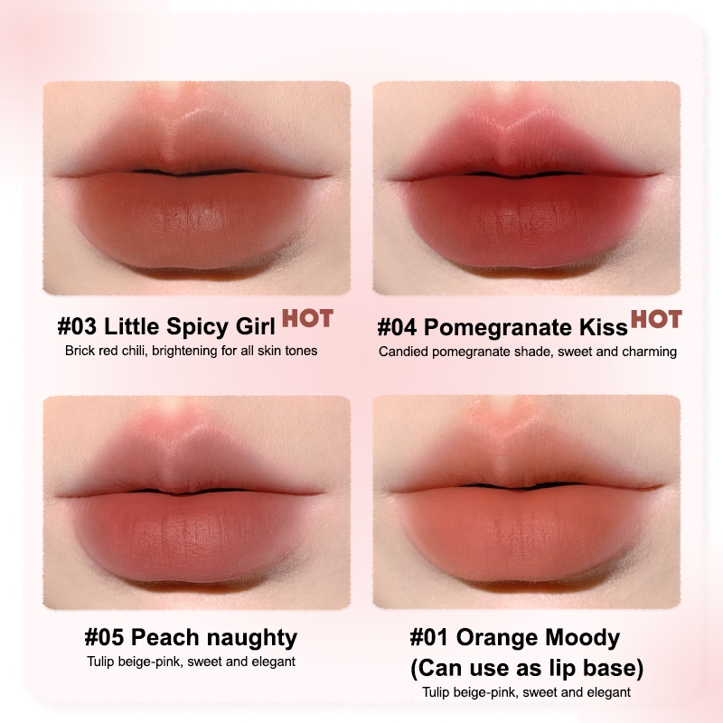 Judydoll Son môi kem lì đầu bông dặm cushion lip powder
