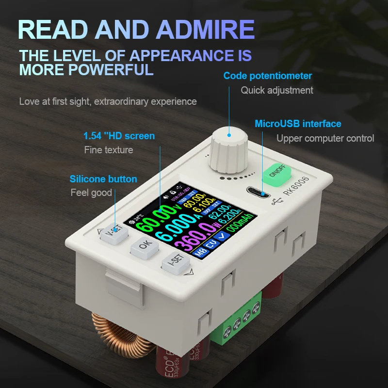 Mô Đun Hạ Áp rk6006 rk6006-bt 6a 60v dc dc Chuyên Dụng