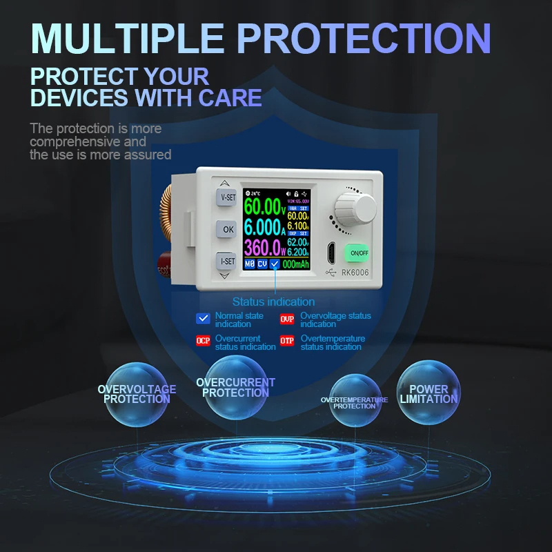 Mô Đun Hạ Áp rk6006 rk6006-bt 6a 60v dc dc Chuyên Dụng