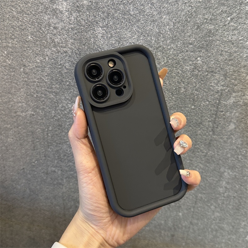 Ốp Điện Thoại Silicon Màu Đỏ Rượu Vang Trơn Cho iphone 14promax 14plus 13promax 12 11 14promax 13promax