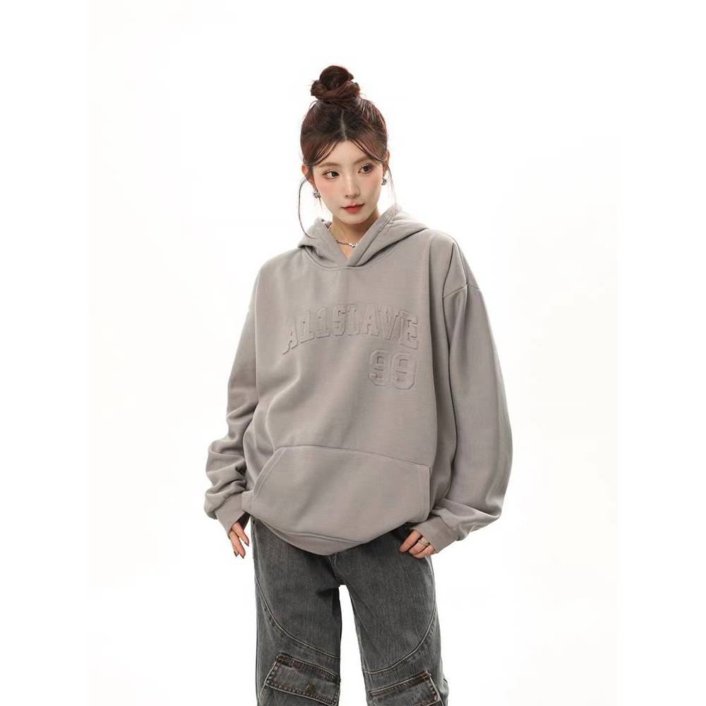Áo khoác hoodie SOERVIMY WWY239372Q 42Z231017 thời trang Hàn Quốc độc đáo cho nữ