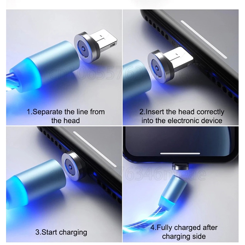 Dây Cáp Sạc usb Có Đèn Phát Sáng Độc Đáo