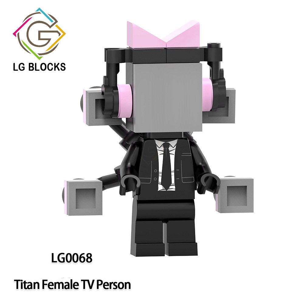 Khối Mô Hình Đồ Chơi toilet tv Người Đàn Ông tv lg1010