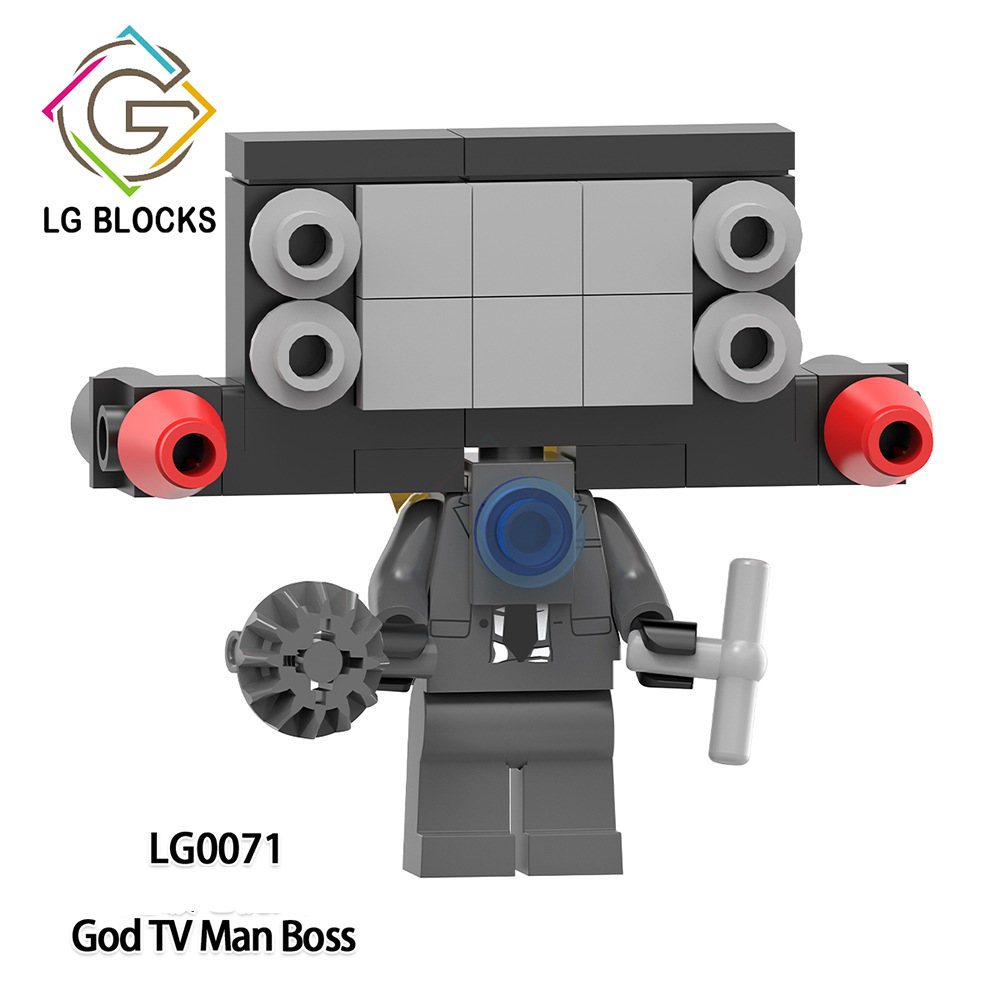 Khối Mô Hình Đồ Chơi toilet tv Người Đàn Ông tv lg1010