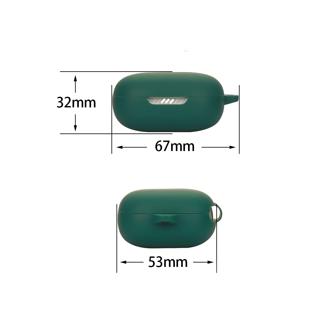 Vỏ Bảo Vệ Hộp Sạc Tai Nghe jbl wave 300tws jbl w300 Bằng silicon Màu Trơn