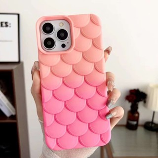 Ốp Điện Thoại In Hình Nàng Tiên Cá 3d Màu gradient Cho iphone x xr xsmax 11 12 13 14 15 pro max