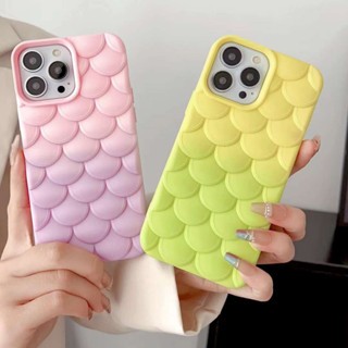 Ốp Điện Thoại In Hình Nàng Tiên Cá 3d Màu gradient Cho iphone x xr xsmax 11 12 13 14 15 pro max