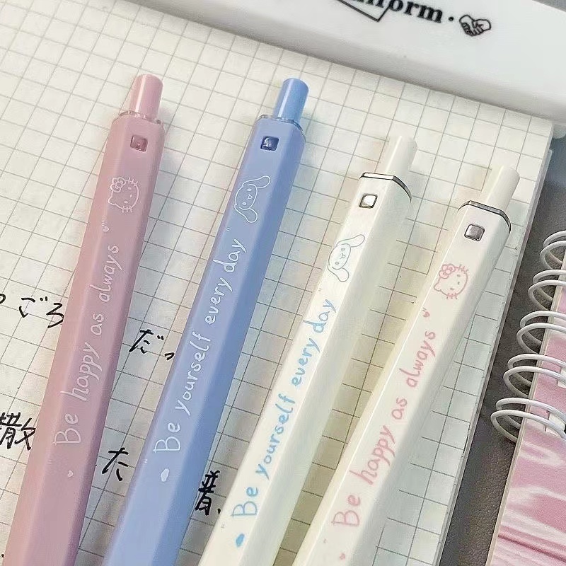 SANRIO Bút Mực gel Ngòi 0.5mm Họa Tiết Hoạt Hình Dễ Thương Cho Học Sinh