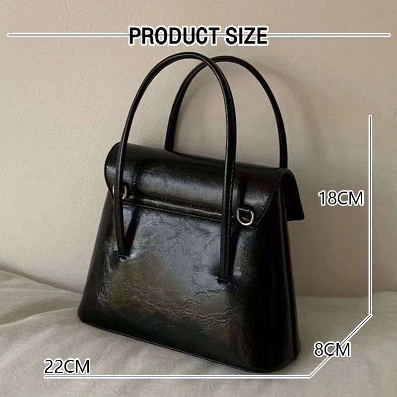 Shi chen Túi Xách Đeo Chéo Vai niche Màu Trơn Đơn Giản Và Đa Năng