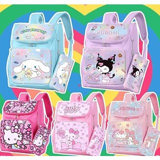 Hello kitty Balo Đi Học Chống Thấm Nước Sức Chứa Lớn