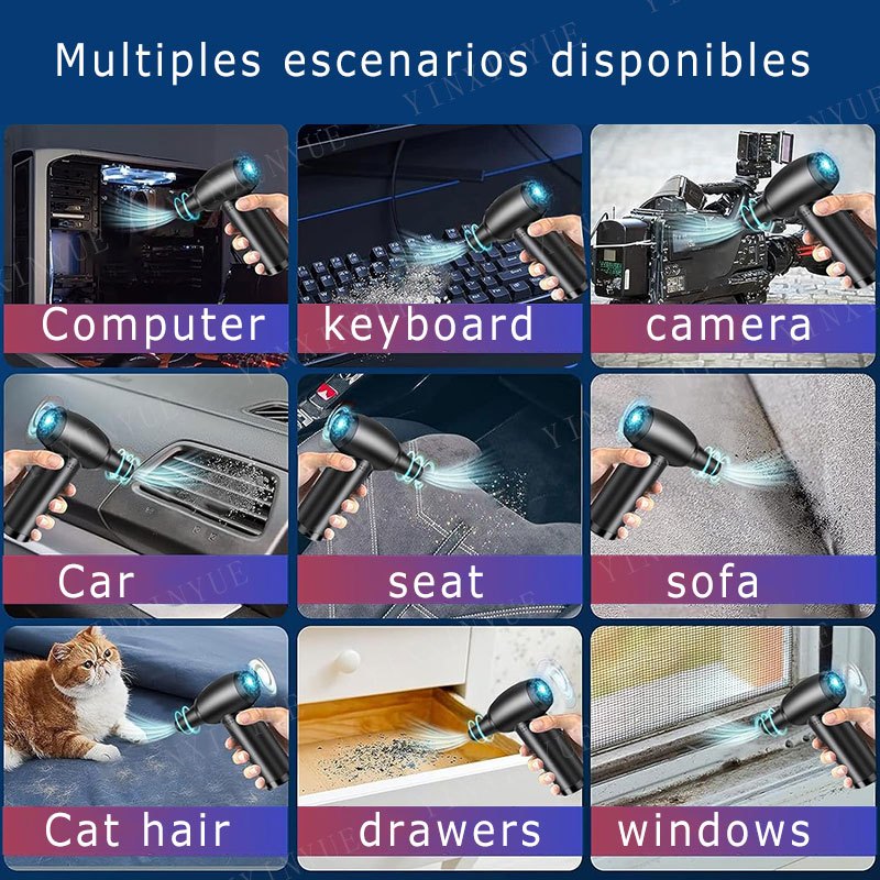 130000RPM Máy Hút Bụi mini Sạc usb Dung Lượng Cao 6000mah