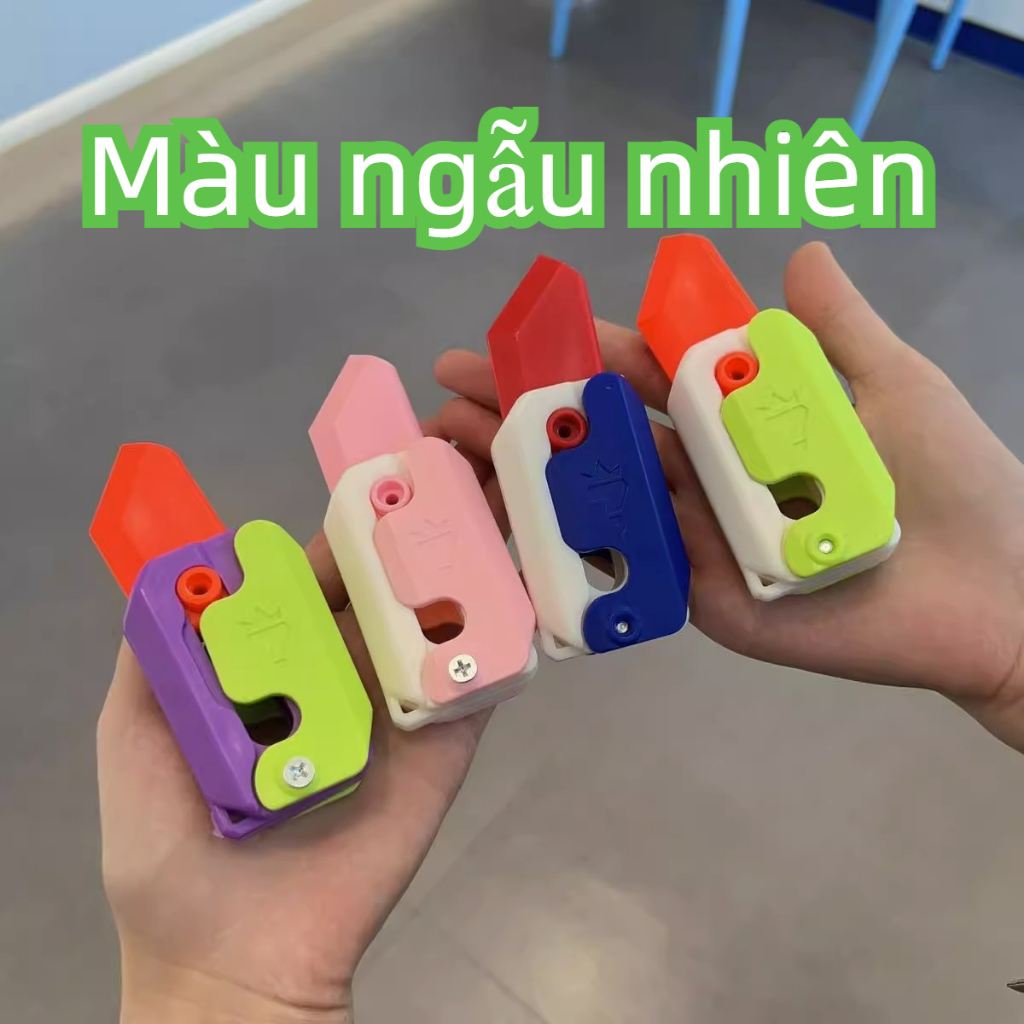Đồ Chơi Thẻ Nhấn Tạo Hình Cà Rốt Dao In 3d Dễ Thương Cho Bé
