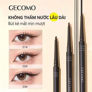 Gecomo Bút Kẻ Mắt Dạng gel Chống Nước Màu Sắc Tự Nhiên Cho Người Mới Bắt Đầu