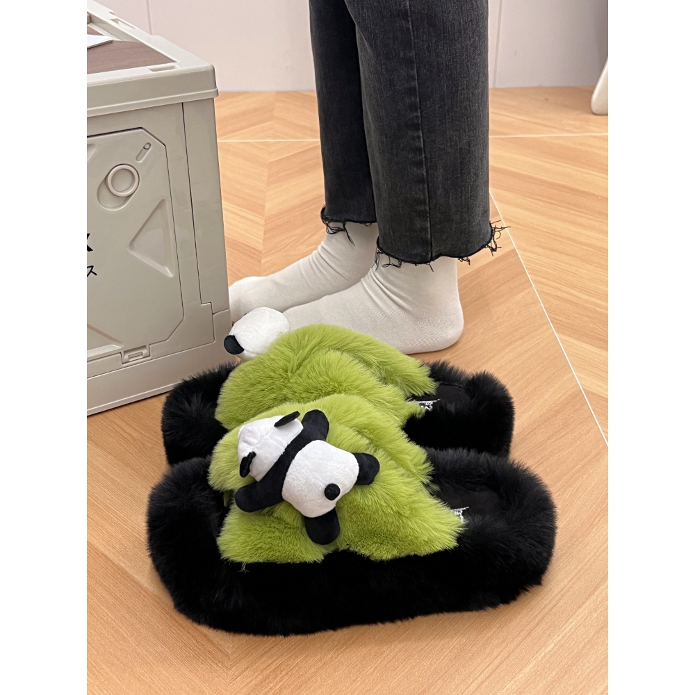 UOUO Dép lông nữ đế cao loại đẹp lông mềm mã mới năm 2023 Phong cách Phù hợp FMR23A121R 44Z231030