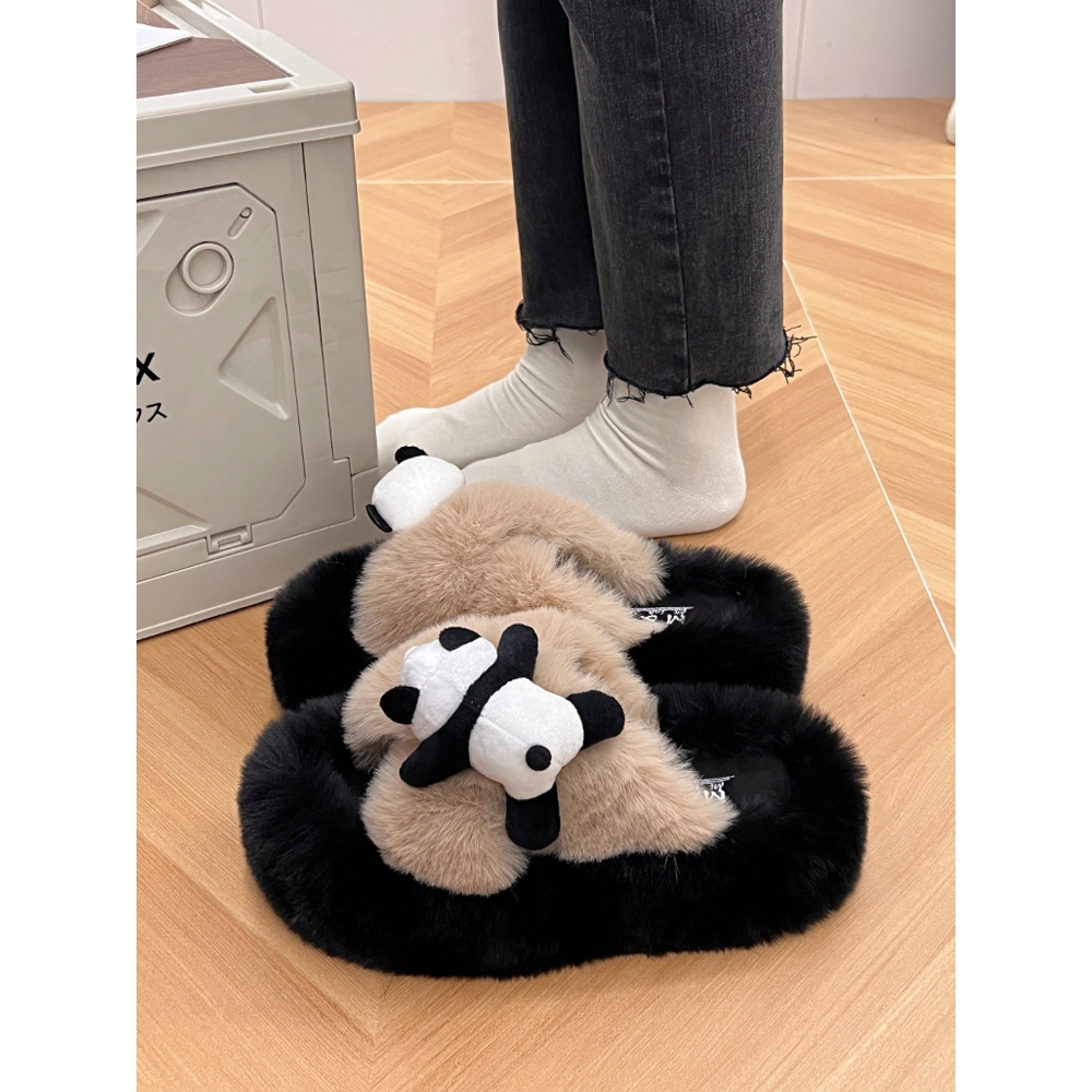 UOUO Dép lông nữ đế cao loại đẹp lông mềm mã mới năm 2023 Phong cách Phù hợp FMR23A121R 44Z231030