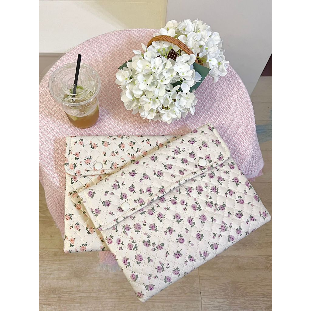 Thiết kế ban đầu túi đựng máy tính xách tay phong cách hàn quốc in hoa 13/14 inch