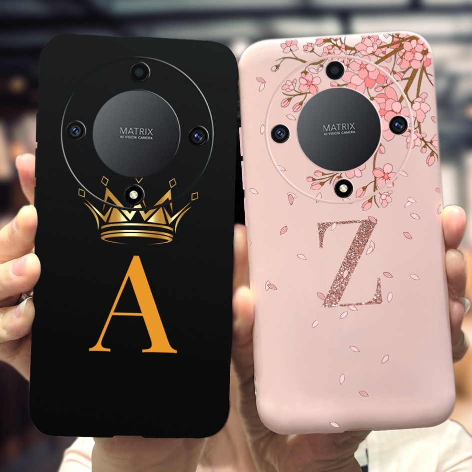 Ôp Điện Thoại Silicon Dẻo Họa Tiết Vương Miện / Hoa Xinh Xắn Chống Sốc Cho honor x9b 5g honor x9b 20