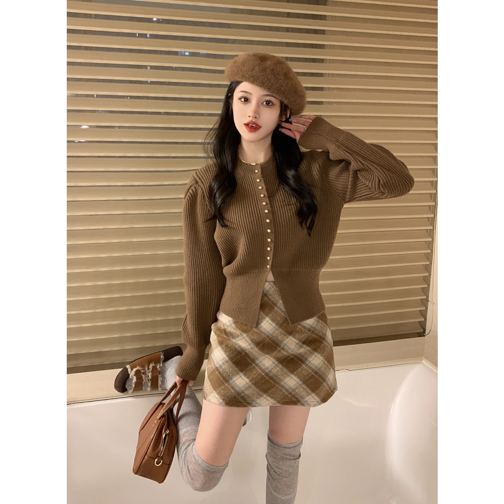 FENZIDUO Áo Len áo khoác cardigan áo khoác Noel Giáng Sinh  áo Noel Giáng Sinh Fashion Fashion Thể thao thời trang WMY23A0UN0 43Z231027